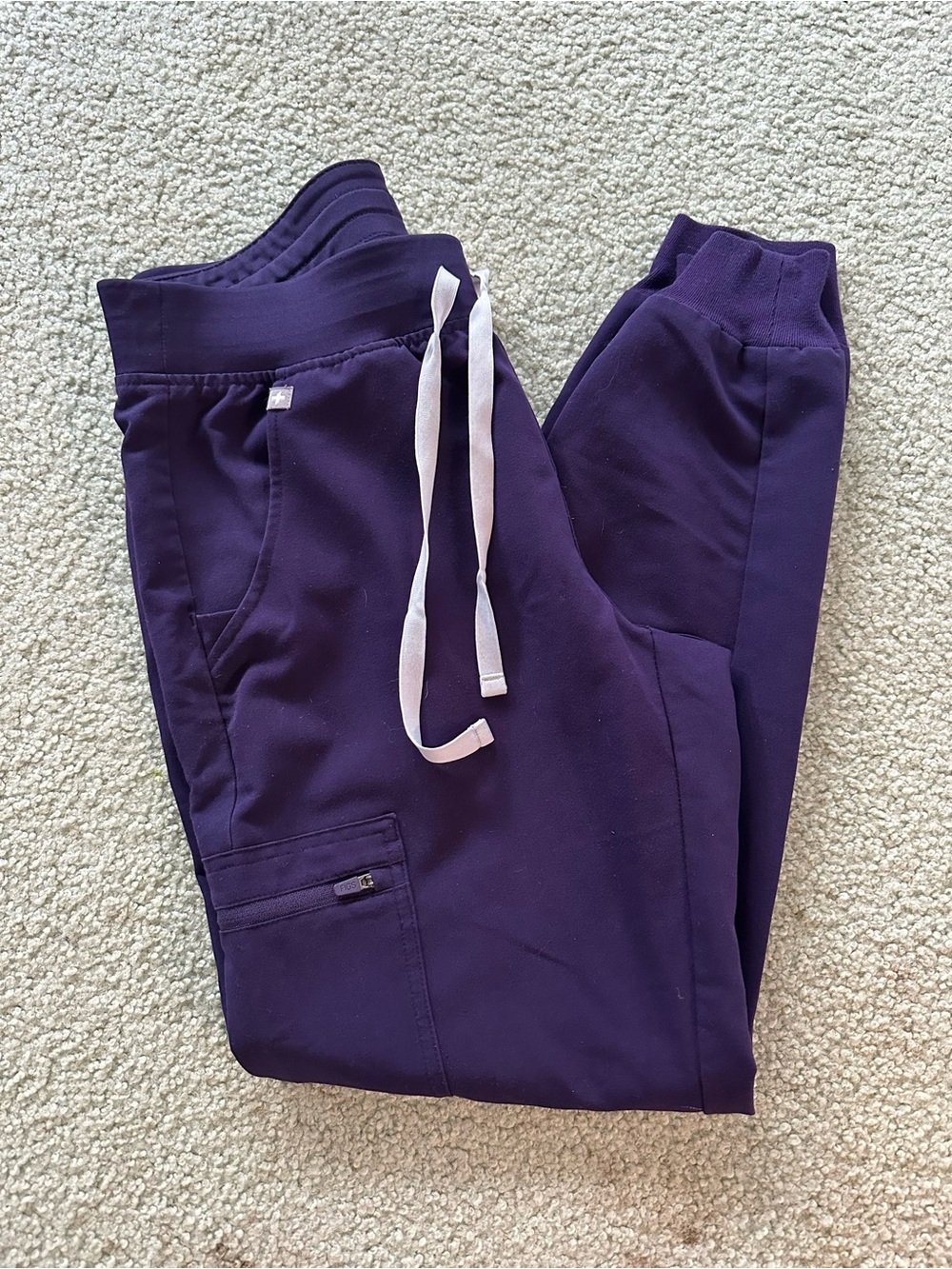FIGS PURPLE JAM JoggerPants with Drawstring- SIZE SMALL